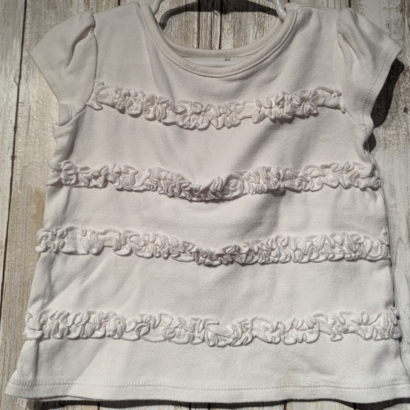 Gymboree toddlers girls size2T knit mini skirt with a short sleeve white top 2T - Picture 2 of 8